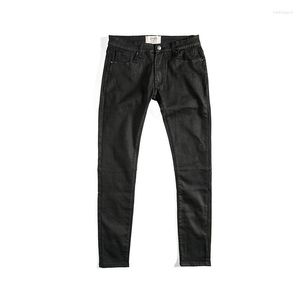 Men's Jeans Men Retro Straight Fit Hipster For And Women Spring Autumn Black Denim Pants Full Length Trousers