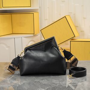 Women Handbags Clutch Bag Metal Hemming Letter Genuine Leather Shoulder Crossbody Bags Messenger Wallet Purse Adjustable Detachable Embroidered Strap