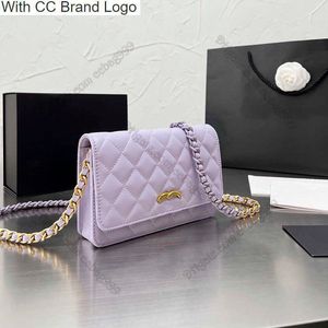 CC Wallets Luxury 2022 French Ladies Designer Wallets on Chain Genuine Leather Quilted Flap Handbags Gold-Tone Metal Hardware Card Holders Pouches Coin Purse Wa