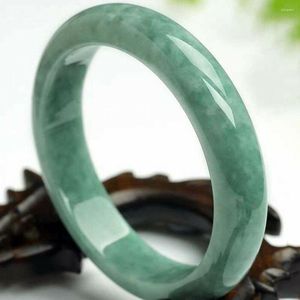 Bangle Natural 56-62mm Light Green Jade Jadeite Hand Carved Bracelet