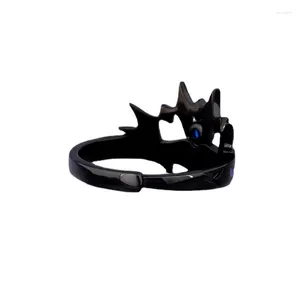 Anelli a grappolo Anime giapponesi DATE A LIVE Accessori Tobiichi Origami Satan Anello pipistrello nero per donna Uomo Gioielli regalo all'ingrosso