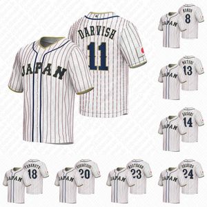 11 Yu Darvish 2023 WBC WBC WBC Japan Baseball Jerseys World Baseball Classic Seiya Suzuki Roki Sasaki Munetaka Murakami Roki Sasaki Shohei ohtaniカスタムステッチ