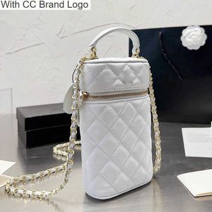 CC Cross Body Mini Women Flap Zipper Crossbody Bag Matelasse Chain Quilted Leather Leather Prosportile Cosmetic Bag Bag Bag Bag Bag Card