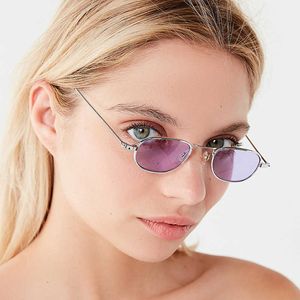 Sunglasses Vintage Men Sunglasses for Women Retro Punk Style Oval Round Metal glasses Frame Colorful Lens Sun Glasses Fashion Eyewear G221215