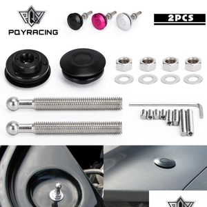 Hoods Sport Universal Push Button Billet Hood Pins Lock Clip Kit Car R￡pido NEW para Ford Mustang 4.6L V8 9604 PQYHP31BK Drop de dhmlv