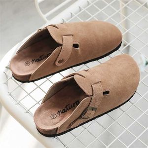 Projektant Birkinstock Kapcieczki Outlet Baotou Kapcieczki Summerne moda Lato Lazy Lazy Lazy Kork Cork Koreańska wersja Boken Buty Bokenmuto Mężczyźni