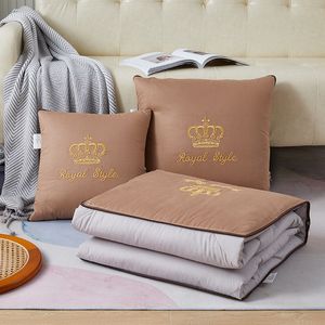 Wholesale Cotton Multi-Functional Embroidery Pillow Blanket Pillow Cushion Cover 40 * 40cm