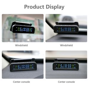 TPMS Car Tyre Lump Monitor System التحكم التلقائي في السطوع المرتبط بـ Glass Wireless Power TPMs مع 4 أجهزة استشعار