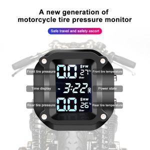 TPMS Sensori di pressione dei pneumatici per motociclette per auto Motore TMPS Sistema di monitoraggio della pressione dei pneumatici Sensore esterno per pneumatici a 2 ruote per moto