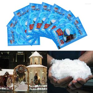 Christmas Decorations 1/2/4 Bag Artificial Snowflakes Fake Instant Snow Super Absorbant Fluffy Snowflake Wedding