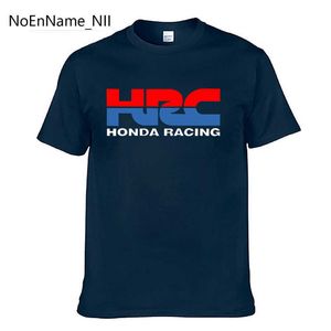 Camisetas Masculinas 2022 Camisetas Masculinas Honda Racing HRC Marca Tops Roupas Populares de Verão Moda Algodão Decote O Manga Curta 022223H
