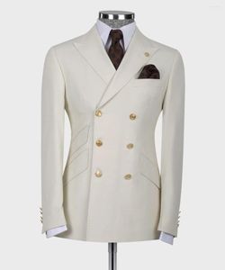 Herrdräkter herrdräkt blazer set manlig kappa halloween kostymer för män bröllop brudgum överlagrade plagg jacka lyx designer 2 st