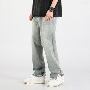 Jeans da uomo M-5XL Baggy Men Fashion Retro Haruku Straight Streetwear Pantaloni in denim larghi hip-hop Pantaloni da uomo di grandi dimensioni