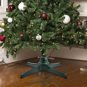 Christmas Decorations Rotating Tree Stand Holder Base For Up To 3m/9.8ft Artificial Trees Ornament Adornment Home Party Xmas Decoration