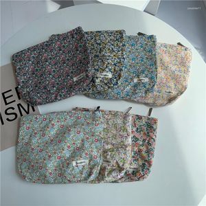 Cosmetic Bags DHL30pcs Women Canvas All Floral Prints Large Capatity