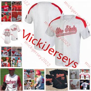 College Baseball nosi niestandardowe zszyte Ohio State Buckeyes Jersey Seth Kinker Brady Cherry Ryan Feltner Kobie Foppe Curtiss Irving Bob Todd Men Youth College Ohio