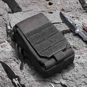 Сумки на открытом воздухе Tactical Molle Pouch Mobile Phone Талия EDC Инструменты охотничьи аксессуары Vest Cell Working Tools Holder 230222