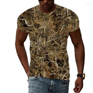 Men's T Shirts Men Interesting Casual Print Short Sleeve T-shirts Summer Fashion Personality Camouflage T-shirt Hip Hop Harajuku Trend