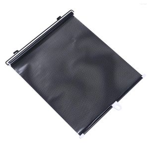 Conjunto de cortinas de veículos retráteis universais Sun Shades protetores cegos (preto)