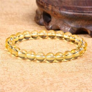 Link Chain Natural AAAA citrines beads bracelet women men yellow quartz citrines charm bracelets jewelry citrin yellow crystal bracelet G230222