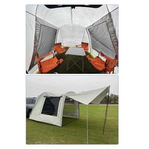 Tents and Shelters Car Rear Tent Extension Waterproof Trailer Tent Camping Shelter Canopy J230223