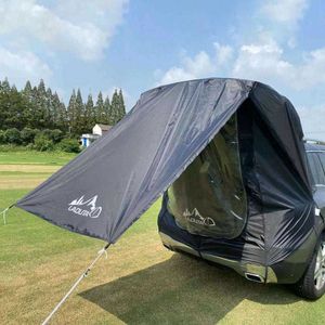 الخيام والملاجئ Trunk Tent Tent Turk Truk Tent for Portable Trunk Sleep Bed Suvs Universal Self -Selfviving Car Extension Tent J230223