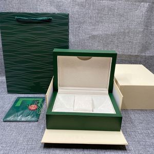 Scatole per orologi Custodie per gioielli da viaggio Sonalized Factory Custodia per orologi Scatola per orologi in legno per R0lexable Green Luxury Gift Sacchetti per orologi in velluto 230222