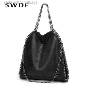 Totes SWDF New Popular Soft Bag New Big Chain Shoulder Women's Bag Luxury Handbags High Quality Crossbody Designer Tote Bags for Women 0223/23