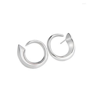 Brincos de garanhão Auton e inverno Feminino Pure Pray Ear unhas Platina Ring Ring Geométrico Earhook Personalidade Jóias de moda Casal Gift