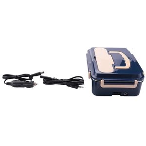 Electric Heated Lunch Boxes Box with Spoon and Chopstick Portable Food Warmer for 220V Household 12V24V CarTruck EU Plug 230222