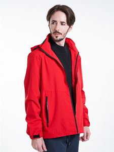 Giacche da uomo Primavera Estate Moda Rosso Casual Taglie forti Outdoor Giacca a vento con cappuccio antivento e impermeabile Cappotto con cerniera 8XL 230223