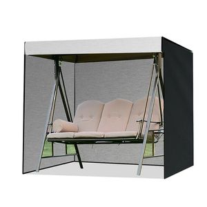 キャンプ家具防水性3シアターパティオスイング椅子日焼け止めカバー210Dオックスフォードガーデンハンモック保護耐久性のあるガーデニングアクセサリー
