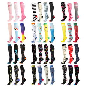 5PC Socks Hosiery New Compression Stockings Pregnancy Nursing Varicose Veins Medical Blood Circulation Edema Diabetes Socks 2030 Mmhg Sport Socks Z0221