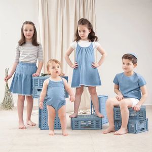 Roupas de roupas para crianças roupas de jeans 230223