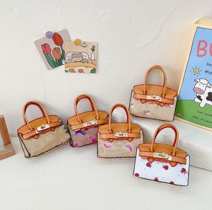 2024 Simple Kids Purse Fashion Mini Children Princess Handbag Cartoon Baby Message Shoulder Bag