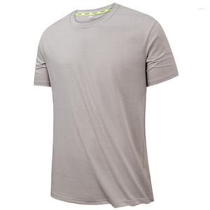 Magliette da uomo 2023 Tatest T-shirt casual alla moda primaverile ed estiva Semplice girocollo ampio Tinta unita