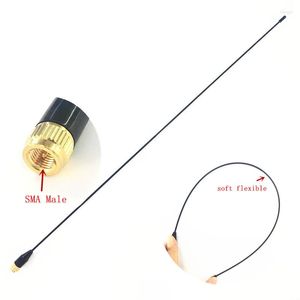 Walkie Talkie SMA24 Long Soft Thin Flexible UHF VHF 144/430mhz SMA Male Antenna For Yaesu Vertex Standard Tonfa Linton Etc