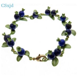 Link Chain CSxjd Retro Bracelet jewelry blueberry Bracelet Women accessories G230222