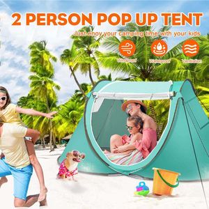 Zelte und Unterstände, automatisches Pop-up-Strandzelt, 2 Personen, Campingzelt, Strandzelt, tragbares Rucksackzelt, geeignet für Reisen, Wandern, J230223