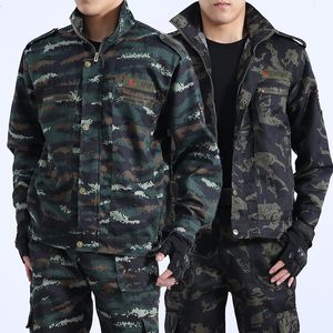 Men's Tracksuits Spring And Autumn Camouflage Suits Outdoor Sports Overalls Wear-resistant Overalls Labor Insurance Set 230223