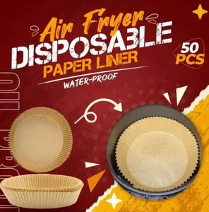 Air Fryer Paper 20 cm x 4,5 cm 100pcs wchłanianie oleju Pieczenie Specjalne gille piekarnik Silikon Kitchon Kitchon Drowyskuble Papier smarowy I0218