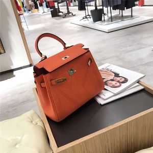 클래식 브랜드 디자이너 Litchi 패턴 핸드백 패션 부드러운 가죽 싱글 가방 크로스 버클 메신저 가방 대용량 쇼핑 가방