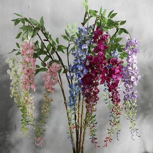 Dekorativa blommor Kort gren Giant Wisteria Flower High Quality Long Bean Wedding Garden Landscape Decoration