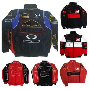 Motorcycle Apparel F1 Forma 1 Racing Jacket Fl Embroidered Logo Team Cotton Clothing Spot Sales Drop Delivery Mobiles Motorcycles Ac Dh1Rk