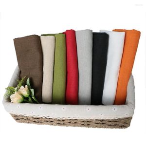 Table Napkin 12PCS 50X50cm Serving Napkins Cloth Polyester Fabric Reusable Place Mat For Kitchen Towel Dining Wedding