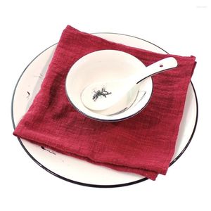 Table Napkin Japanese Style 10PCS Cloth Napkins 50x50 Gauze Soft Cotton Home Kitchen Dining Serving Tea Towels Tableware Wedding Decor