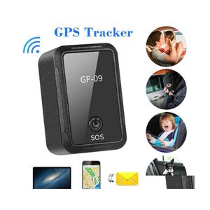 Car Gps Accessories Gf09 Mini Tracker App Control Antitheft Device Locator Magnetic Voice Recorder For Vehicle Car Person Location Dhwhh