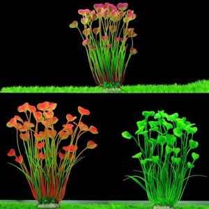 Dekorative Blumen Kränze Aquarium Landschaft Ornament Aquatisches Wasser Gras Mini Blatt Pflanze Aquarium Dekoration Hausgarten