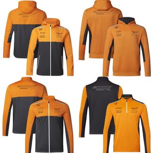 Nuova F1 2023 Team Zipper Giacca con cappuccio da uomo Formula One Driver Racing Felpa con cappuccio Fans Primavera e Autunno Moda Cappotto sportivo