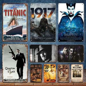 Retro Classic Movie art painting Poster Metal Sign Vintage Man Cave Cinema Room Decor Tin Signs Retro Bar Pub Club Home Plate Decoration Plaques Size 30X20cm w02